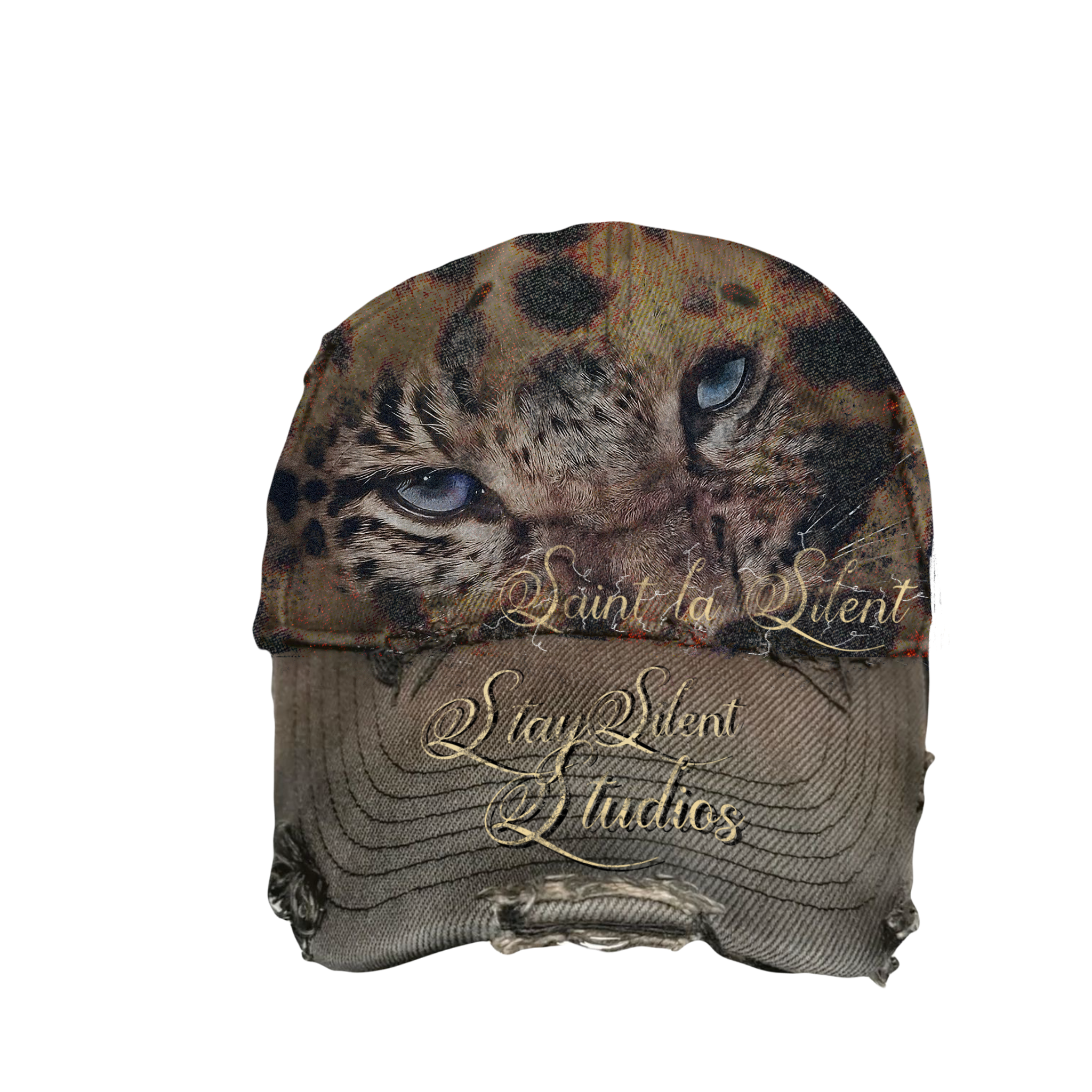 “Saint la Silent” Collection - “FOODCHAIN” Leapoard Print Cap